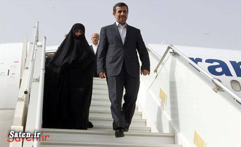 احمدی نژاد و همسرش