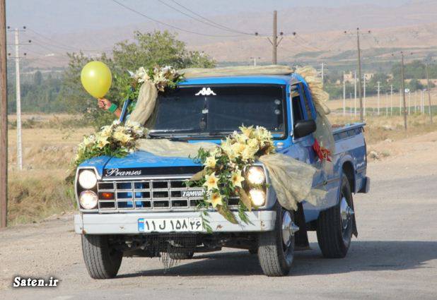 ماشین عروس ایرانی ماشین داماد گل عروس عروس