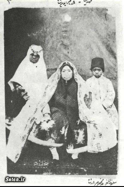 همسر مظفرالدین شاه مهد علیا ملک جهان خانم عکس قدیمی خانواده ناصرالدین شاه پدر و مادر ناصرالدین شاه