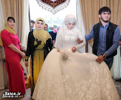 عکس عروس و داماد عکس عروس عروسی جالب رمضان قدیروف