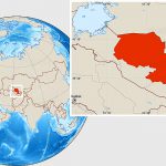 سمرقند و بخارا در کدام کشورند؟ +نقشه Shaded relief location map of Samarkand.