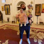 لاشا تالاخادزاده در کنار همسر و فرزندانش +عکس اخبار گرجستان, بیوگرافی لاشا تالاخادزه, قویترین وزنه بردار جهان, همسر لاشا تالاخادزه, همسر ورزشکاران