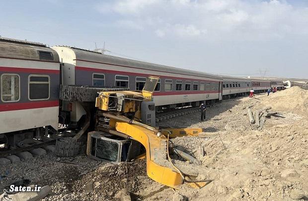 واژگونی قطار قطار مشهد یزد حادثه قطار تصادف با قطار