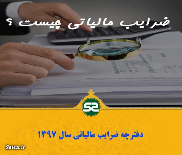 دفترچه ضرایب مالیاتی سال ۱۴۰۰ (جدول اینتاکد) جدول اینتاکد مالیاتی, جدول ضرایب مالیاتی, دفترچه ضرایب مالیاتی, قانون مالیات