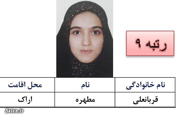 مصاحبه با مطهره قربانعلی رتبه برتر کنکور انسانی راز موفقیت نفر اول کنکور, کنکور انسانی, مصاحبه با نفرات برتر کنکور, مطهره قربانعلی کیست