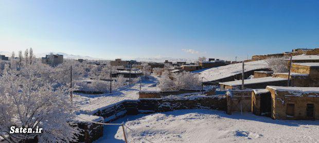 عکس برف زیبا روستای چلبی اخبار کمیجان اخبار اراک